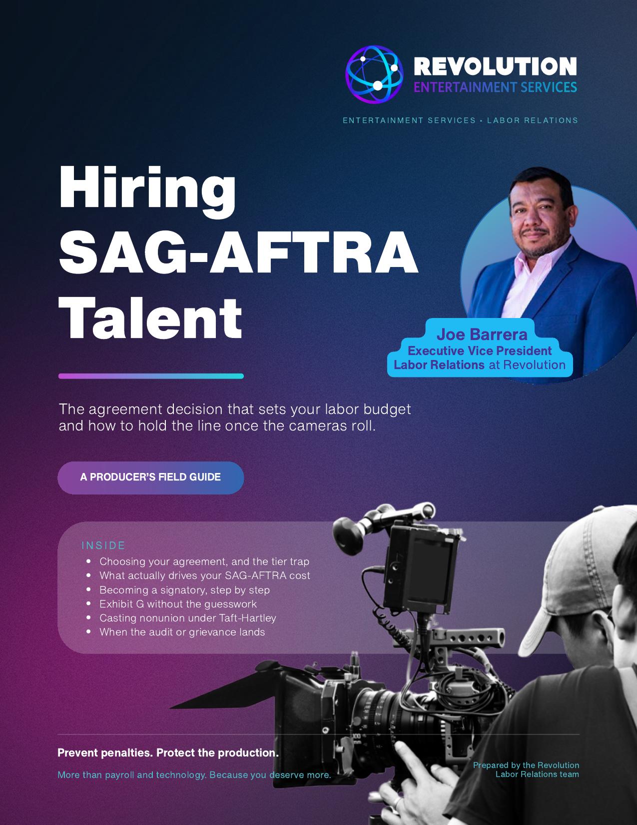 Cover of Hiring SAG-AFTRA Talent: A Producer's Field Guide